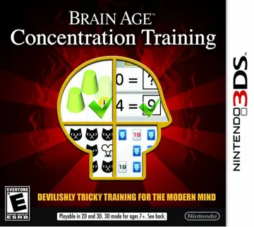 Brain Age Concentration Training (Usa) box cover front